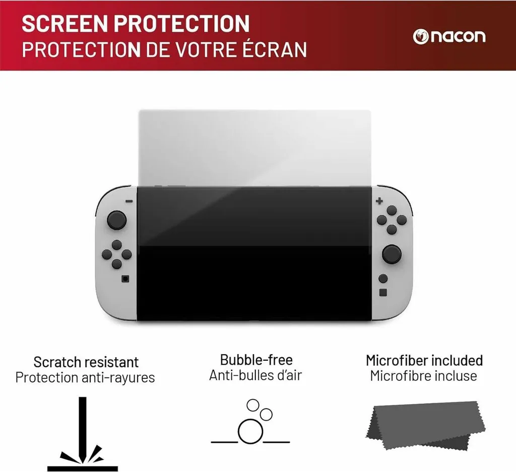 Câble USB Nacon SWITCHNEWPACK5RED rouge pour console Nintendo Switch