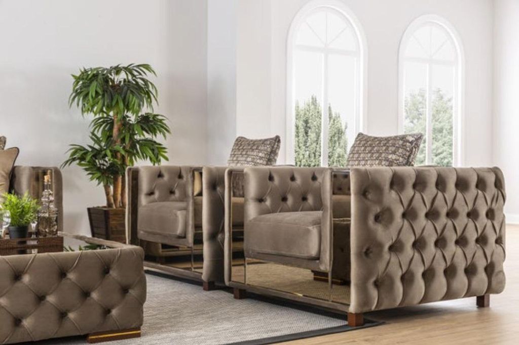 Luxus Sessel Chesterfield Einsitzer klassisch Couch Möbel Einrichtung Sofa 1er