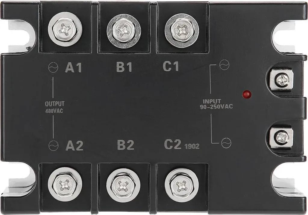 Relais Statique 40A SSR Triphasé TSR-40AA-H avec Entrée 230V AC