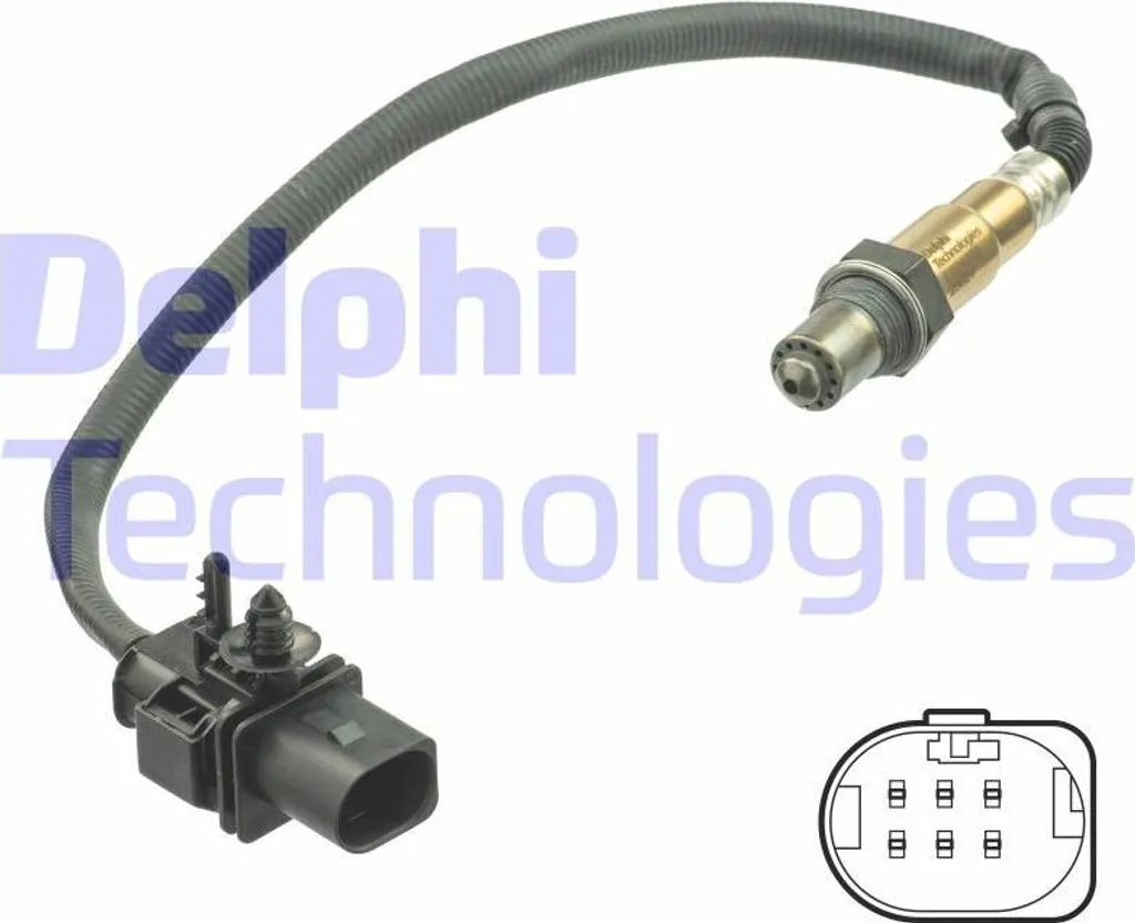 Capteur d'Oxygène Sonde Lambda Delphi pour Clio Captur et Kangoo Essence
