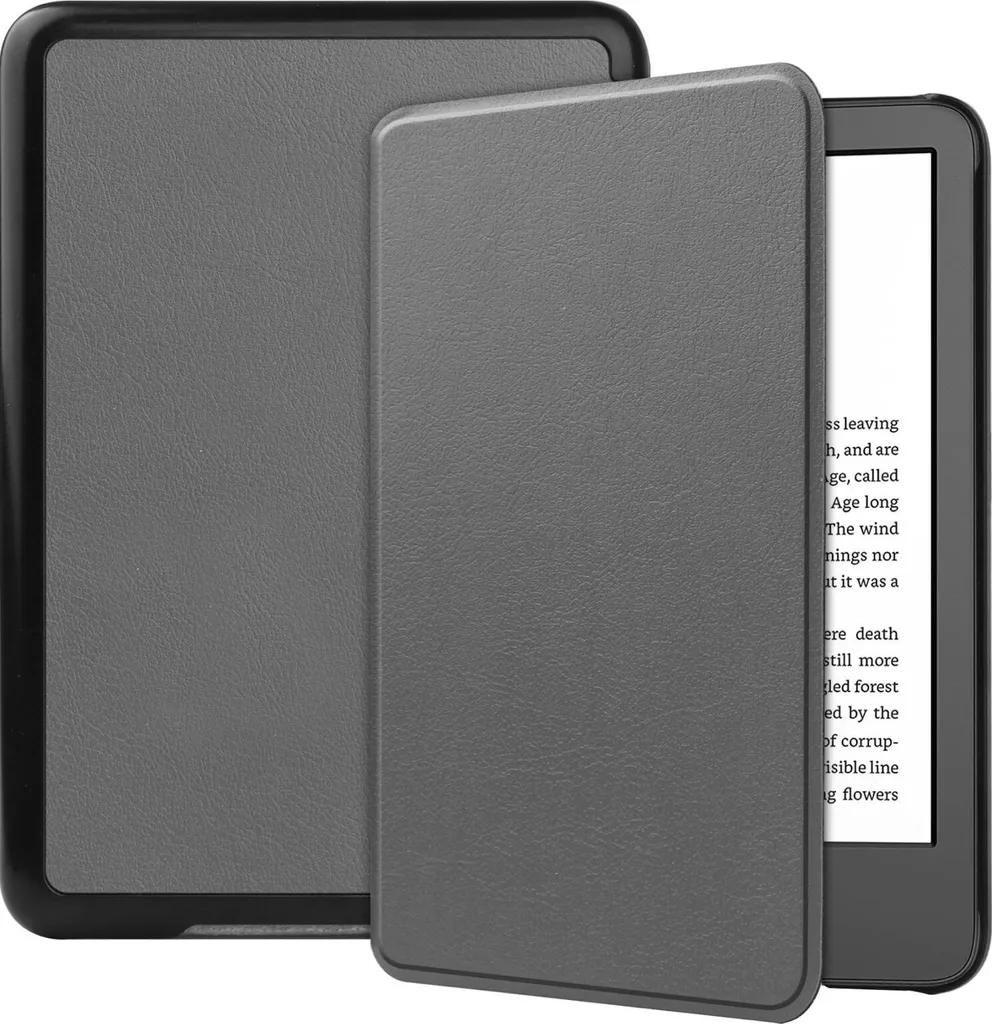 Coperta per Amazon Kindle eReader 11a generazione 2022 6 pollici, manica sottile con funzione stand e funzione auto sleep/wake grigio