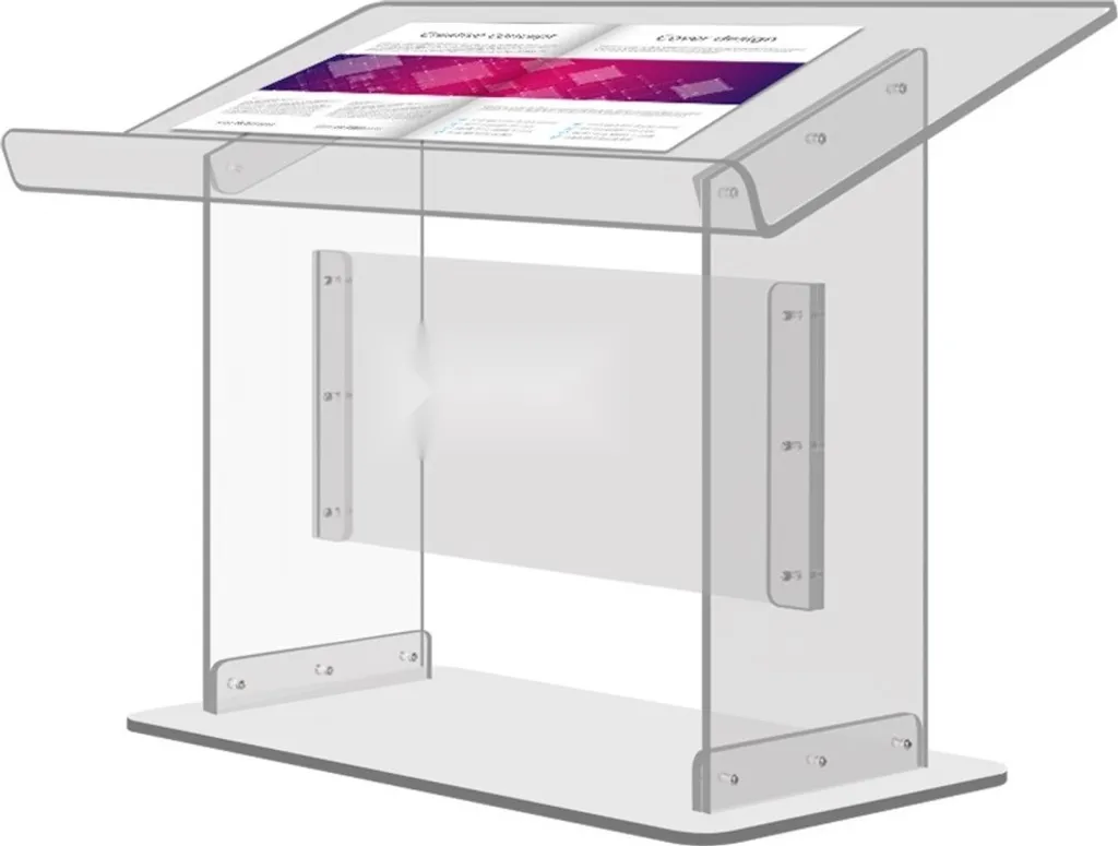 Pupitre pour église et conférence en acrylique - Podium de table Pro
