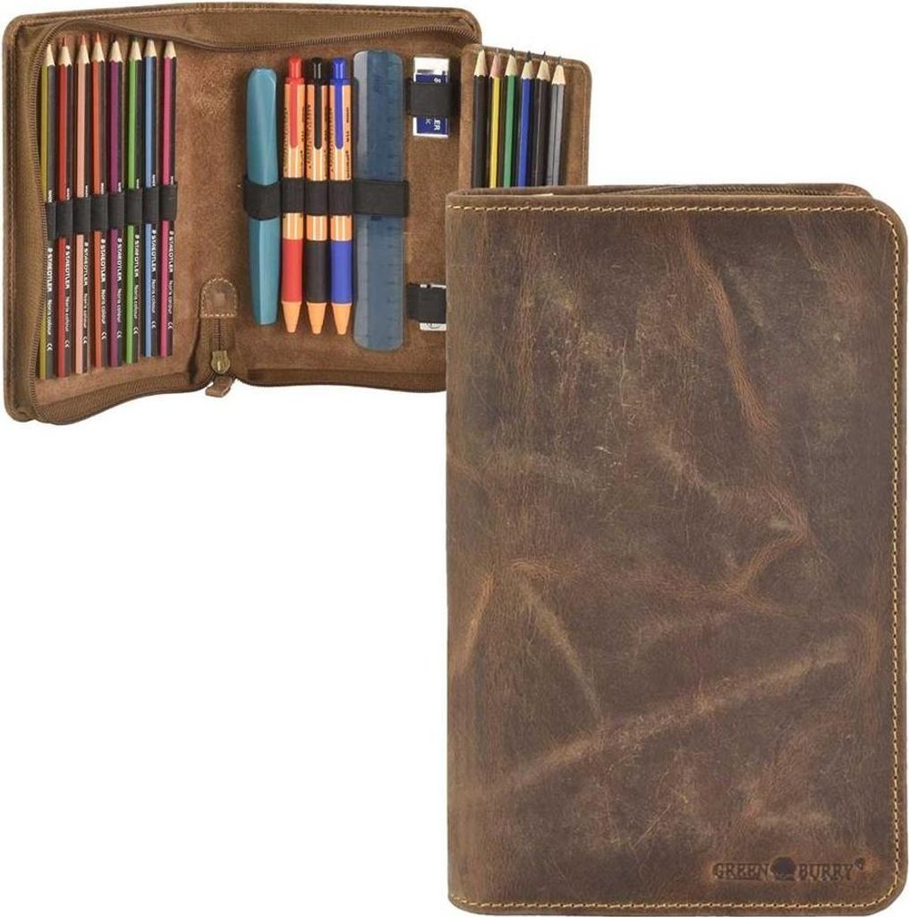 Greenburry Vintage Stifteetui Leder 13.5 cm Produktbild 