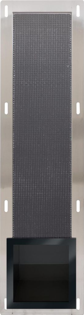 Balneo Toilettenpapierhalter Unterputz Wandnische Toilettenpapieraufbewahrung WALL-BOX PAPER-3 schwarz 72x19,5x12,1 cm