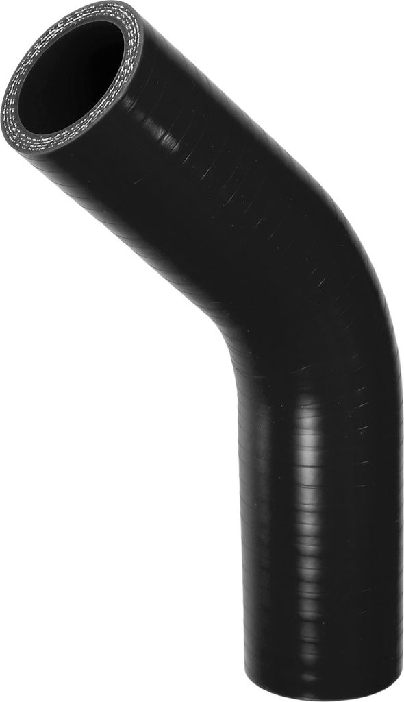 1 Stück 30mm 1,18" ID 90mm 3,54" Länge 45 Grad Schwarzer Autosilikonschlauch Kühlmittelschlauch Universal