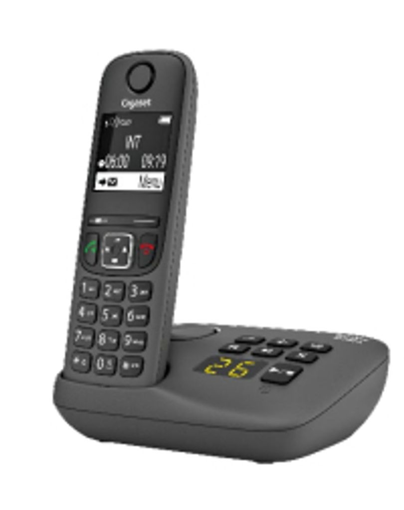 Gigaset AE690A Trio Telefono Fisso Senza Fili Con Segreteria - 3 Cornici In Colore Antracite, Alimentazione A Batteria, Display Con ID Chiamante, Sistema Digitale DECT
