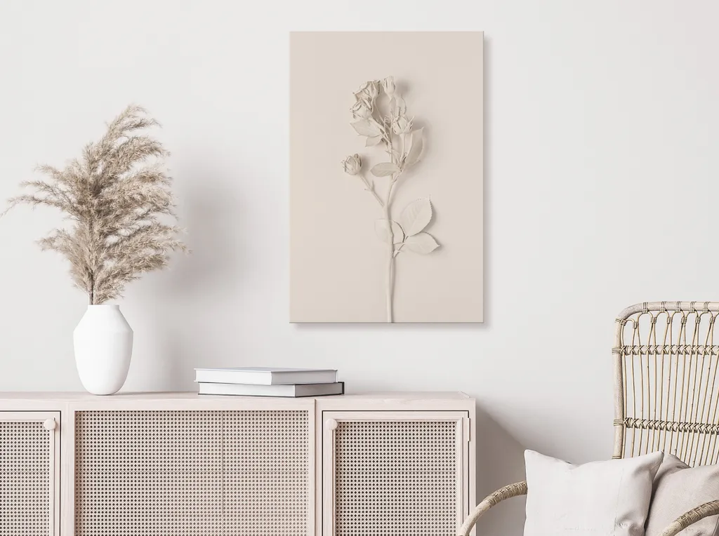 Quadro Rosa Armoniosa 60x90 cm - Benessere e Relax per Pareti - 2