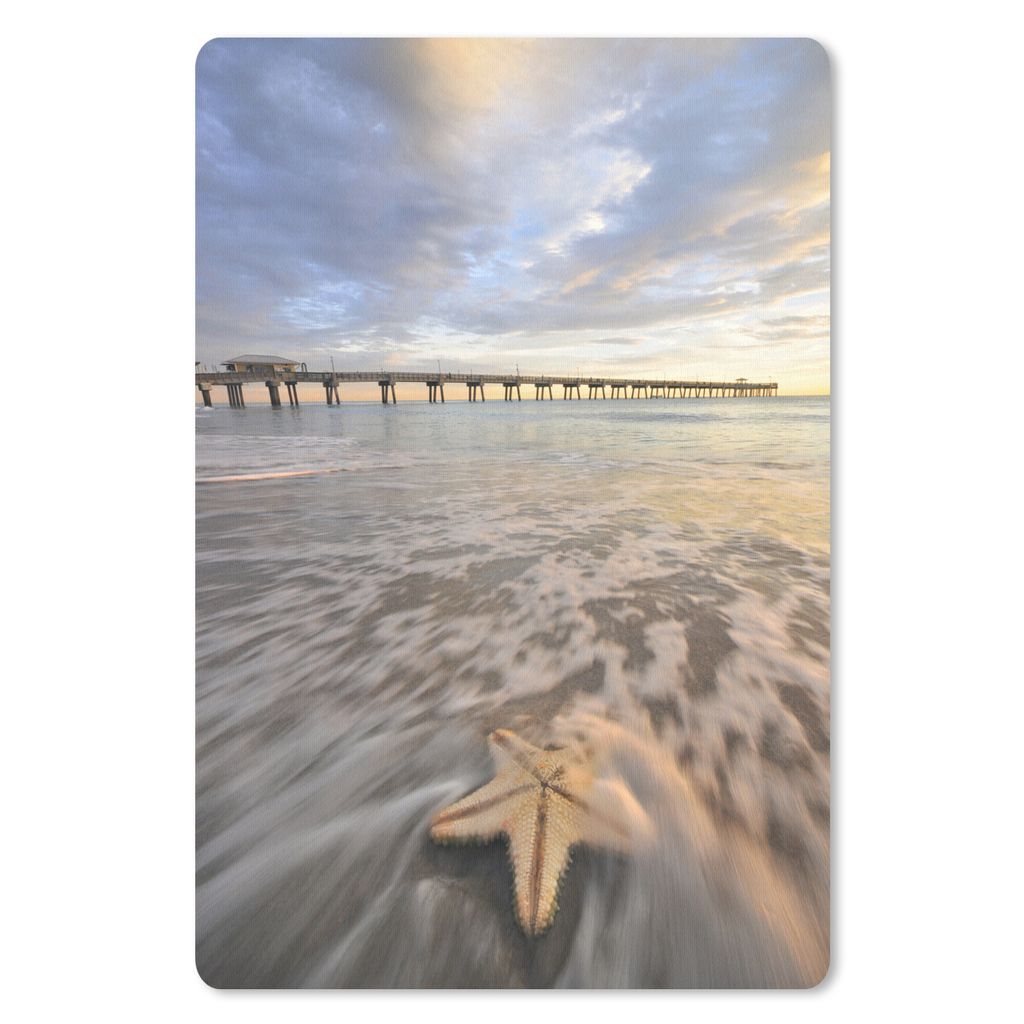 MuchoWow Mauspad Mousepad Meer - Seesterne - Amerika 18x27 cm - Mousepads - Maus Mat - Pad - Mausunterlage