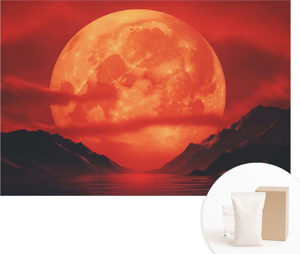 Fototapete - Wandbilder für Wohnzimmer - 104x70 cm - Dekorative Wandfolie - Modernes Design für Wanddekoration - Tapeten für Innenräume - näch...
