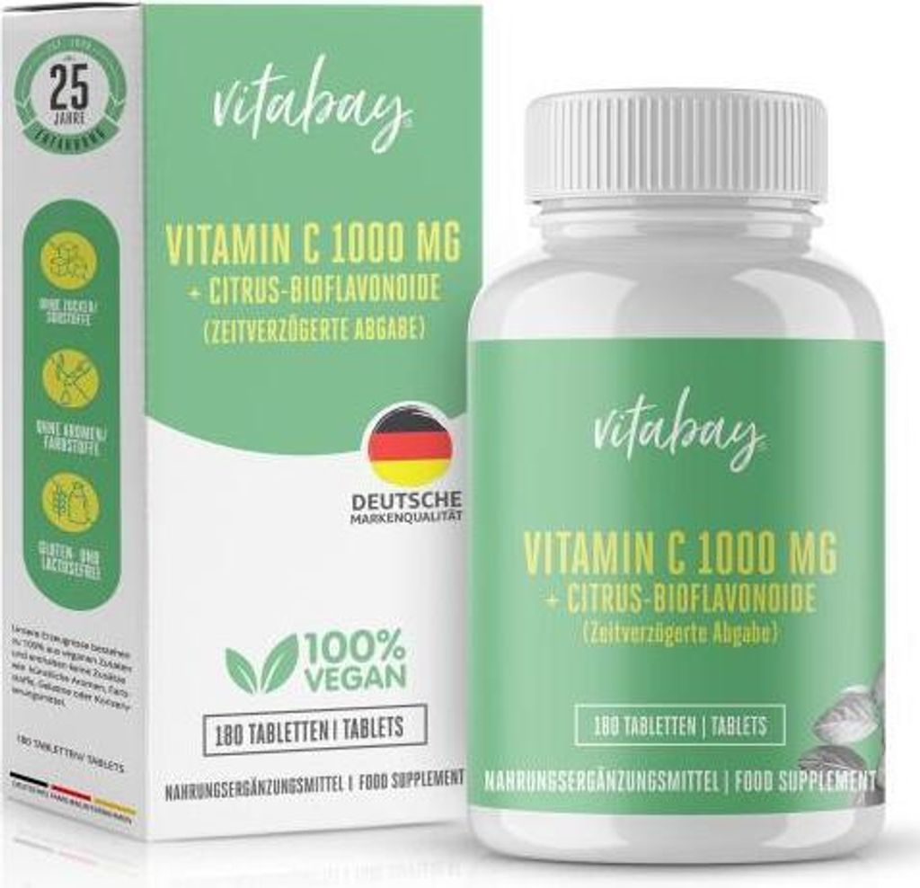 Witamina C + bioflawonoidy 1000mg wegaska wysoka dawka, 100 Zdjęcie produktu 