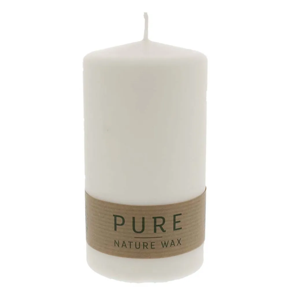 Cera naturale PURE Kerze - Naturale 130x70 Confezione da 12 pezzi