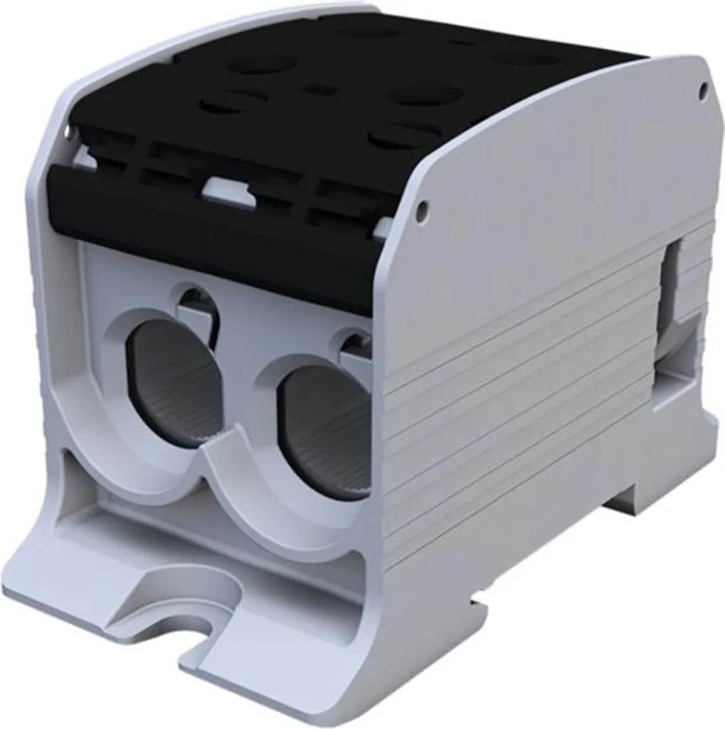 Connettore per guida filettata STB 95-2 Al/Cu 87520 SIMBLOCK, nero