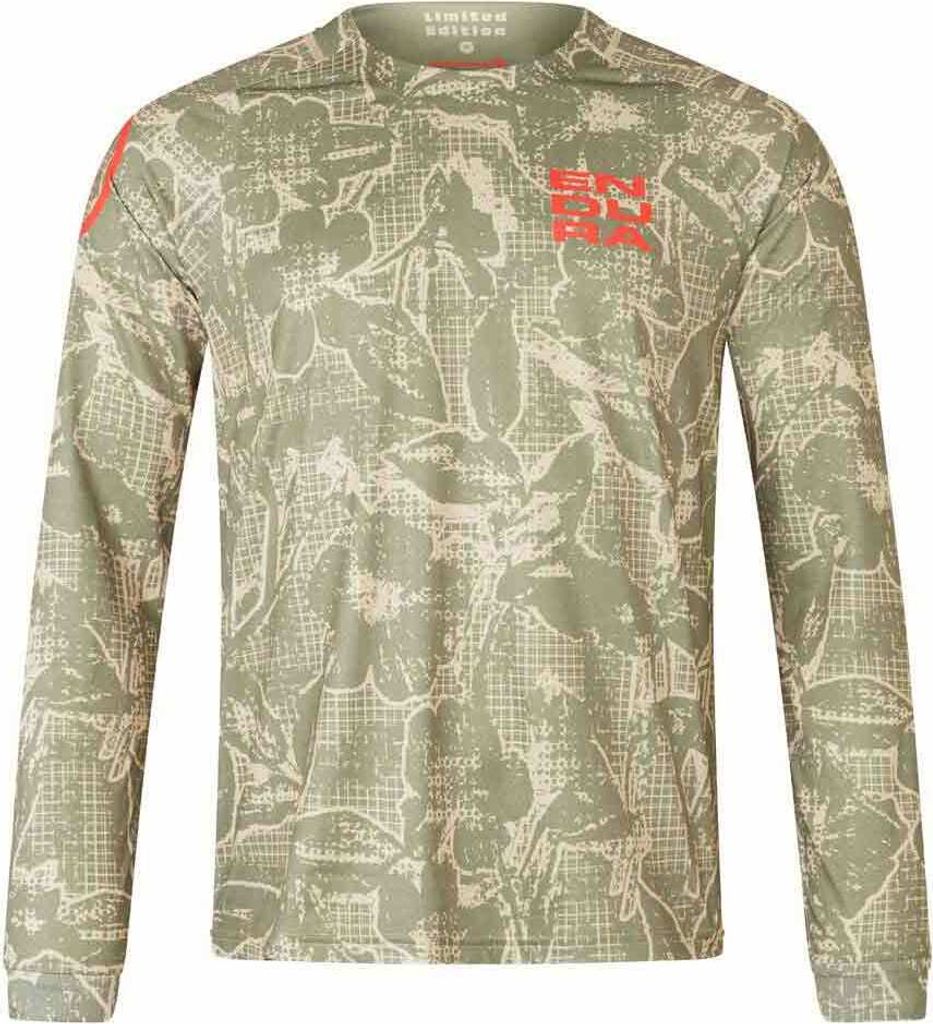 Endura Grid Floral Ltd Langarm Enduro Trikot Grün 3XL Mann Grün 3XL