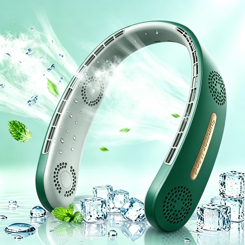 Nackenventilator, Halsventilator, blattlos, leise, USB, Produktbild 