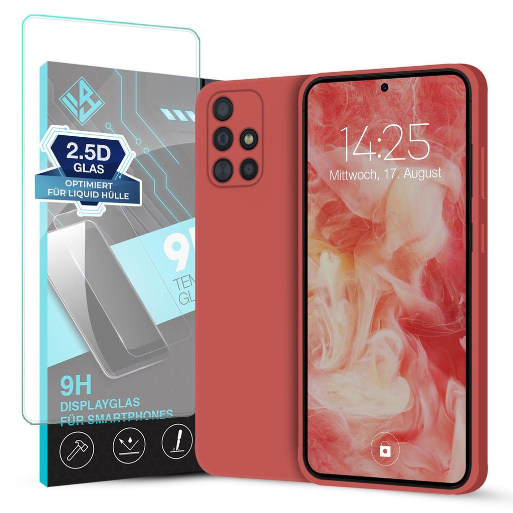 Hülle für Samsung Galaxy A51 mit 9H Displayglas Produktbild 