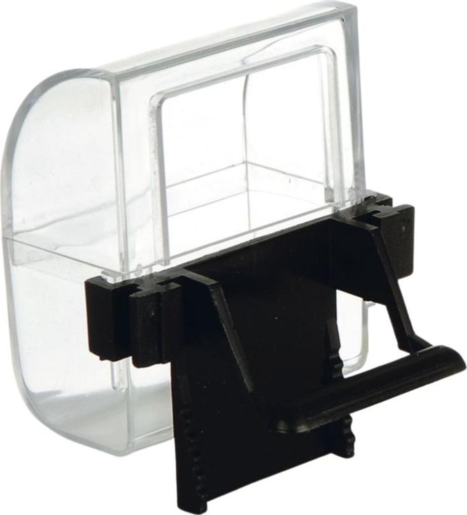 Beeztees Vogel Futter-und Wassernapf transparent/schwarz - Produktbild 