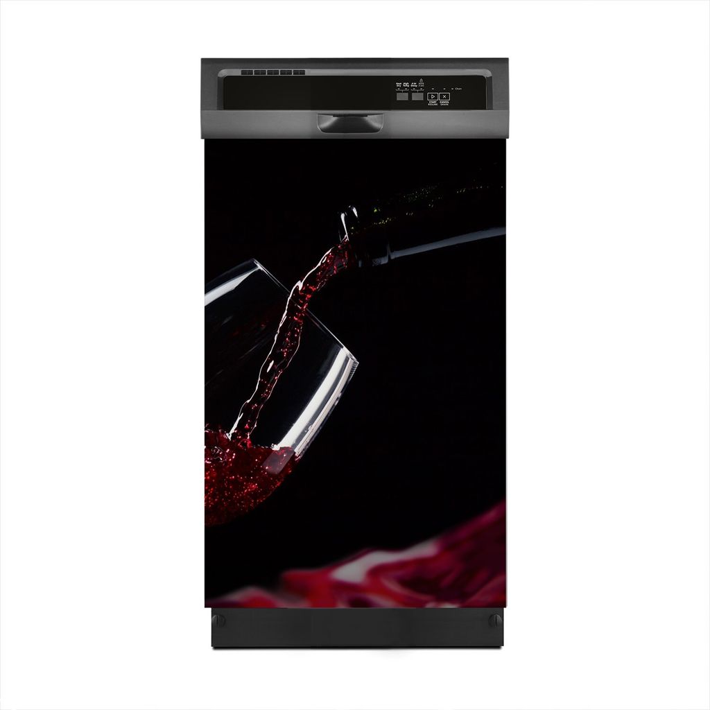 Aufkleber sticker 45x70 cm Dekorative folie Spülmaschine - Wein Glas