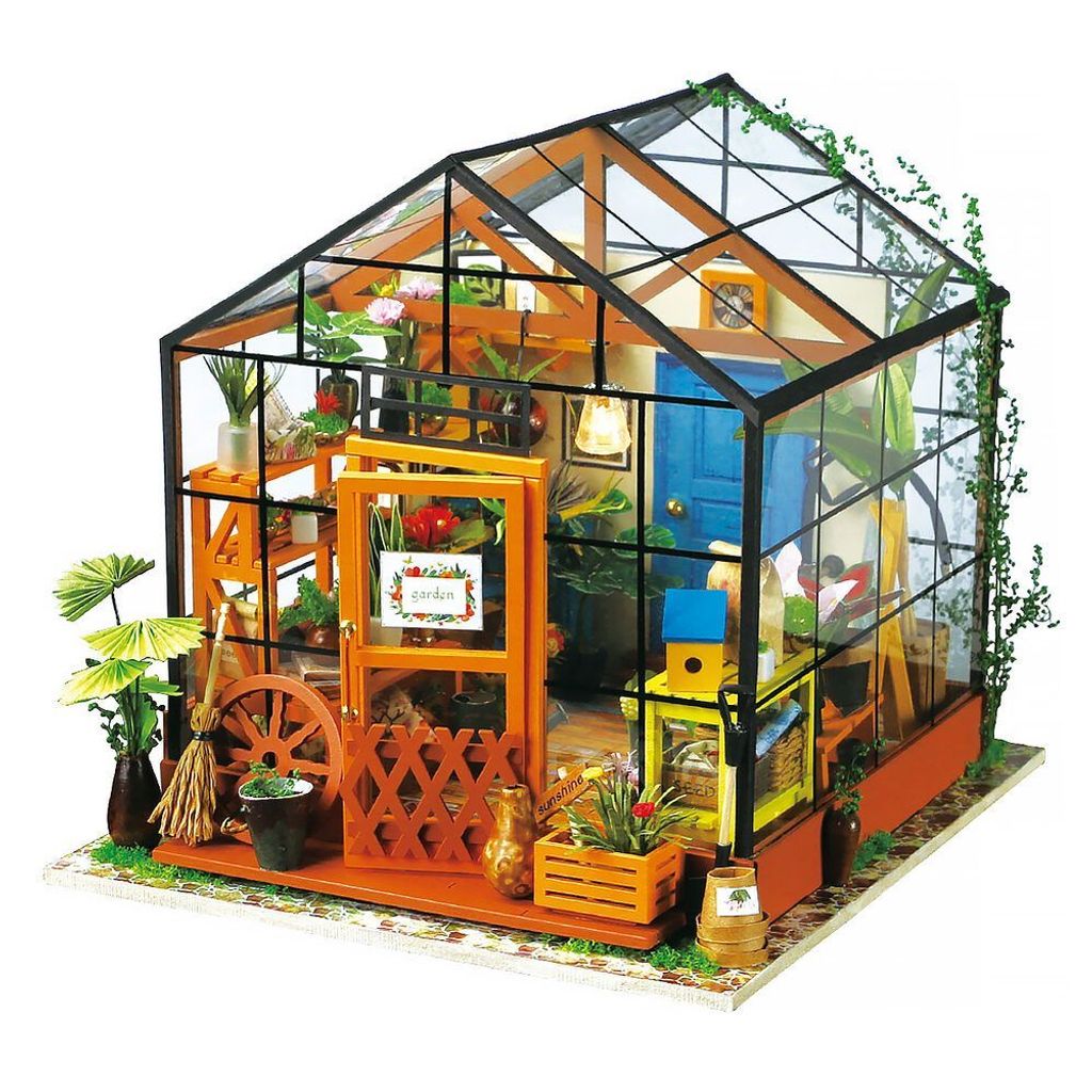 Bastelset Miniatur Puppenhaus Kit DIY Holz Haus Miniature Dollhouse Kinder  ※ 