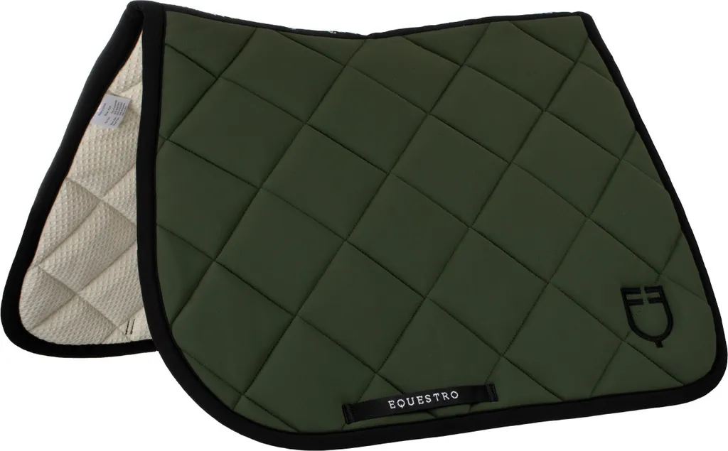 Equestro Black Line Saut : Chabraque Rembourrée avec Coupe Anatomique