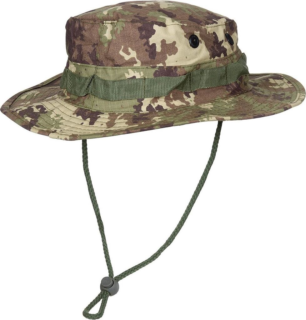 MFH US GI Buschhut Kinnband Boonie Rip Stop vegetato Gr.L
