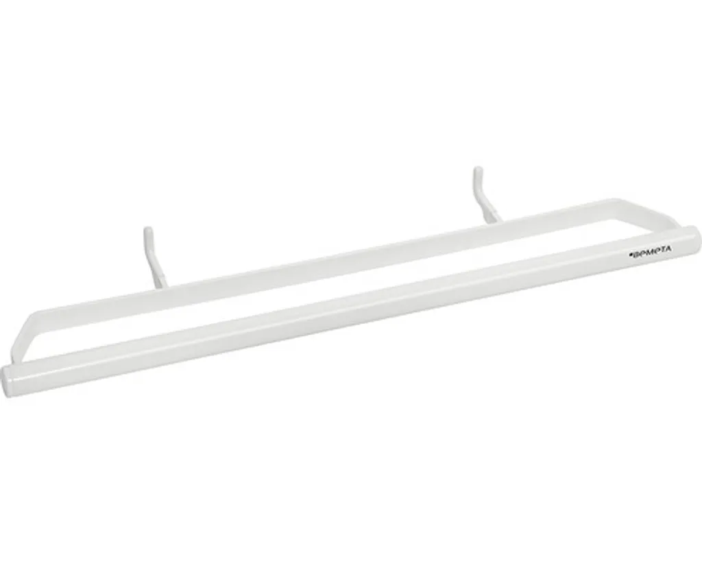 Support serviette chauffant blanc RAWELL 61cm pour linge de bain sec