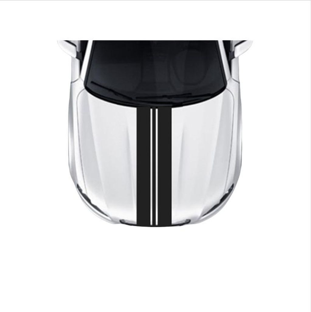 INF Auto Aufkleber Set: Schwarze Linien für individuelle Fahrzeuggestaltung (5 Stk.)