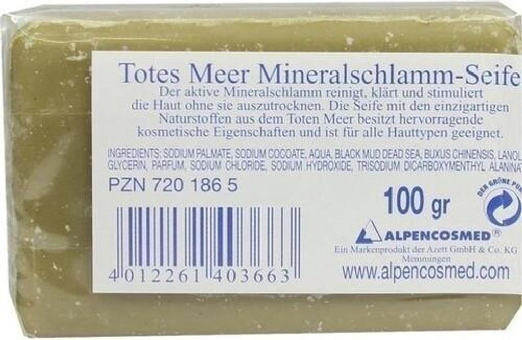 TOTES MEER SALZ Mineral Schlamm Seife 100g PZN 07201865