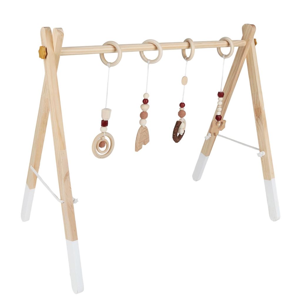 Spielbogen aus Kiefernholz mit A-förmigem Ständer mit 4 Produktbild 