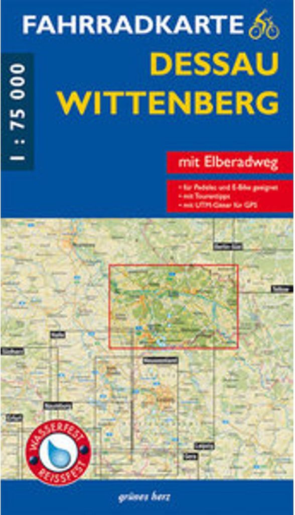 Fahrradkarte Dessau, Wittenberg