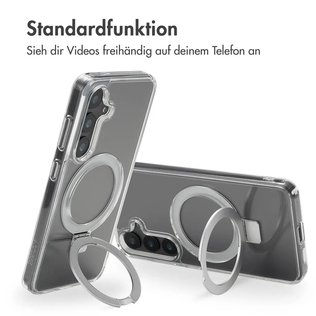 Accezz Ring Stand Backcover con MagSafe Samsung Galaxy S24 - Trasparente - 3