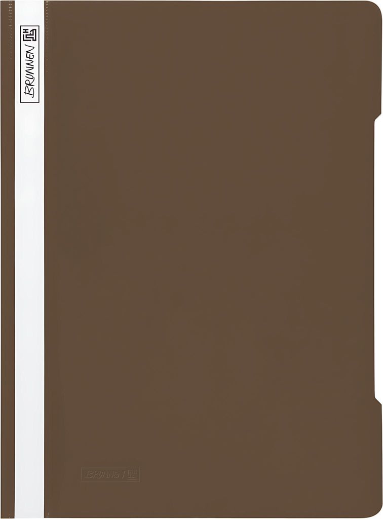 BRUNNEN Plastik Schnellhefter A4 PP braun Produktbild 