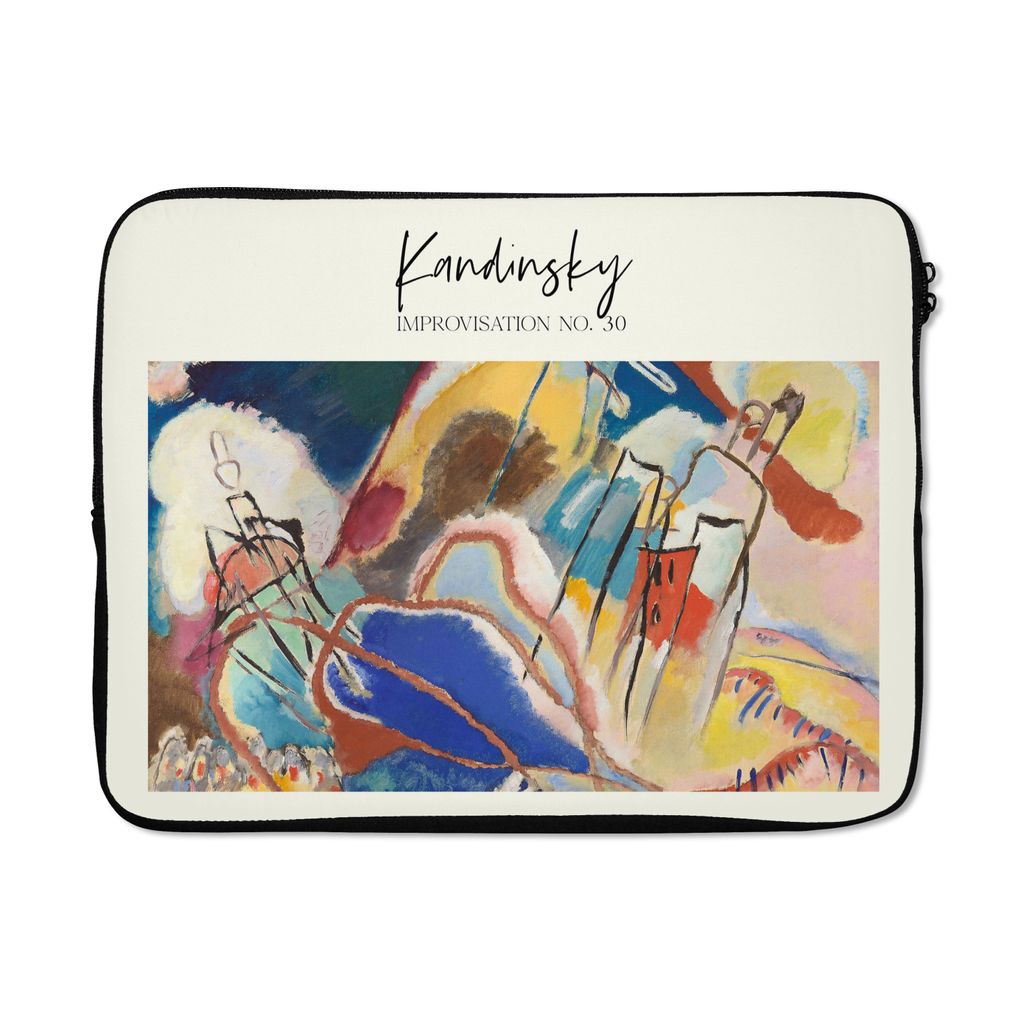 MuchoWow Laptop Hülle 17 Zoll Laptoptasche Improvisation Nr. 30 - Wassily Kandinsky - Zipper - Schutzabdeckung