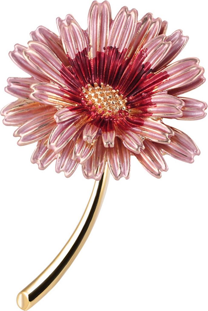 Sonnenblumenbrosche, realistische Blumenform, gute Details, dekorativ, exquisit, rostfrei, rostfrei, glatt, für Damen, Mantelkragen, Dekoration