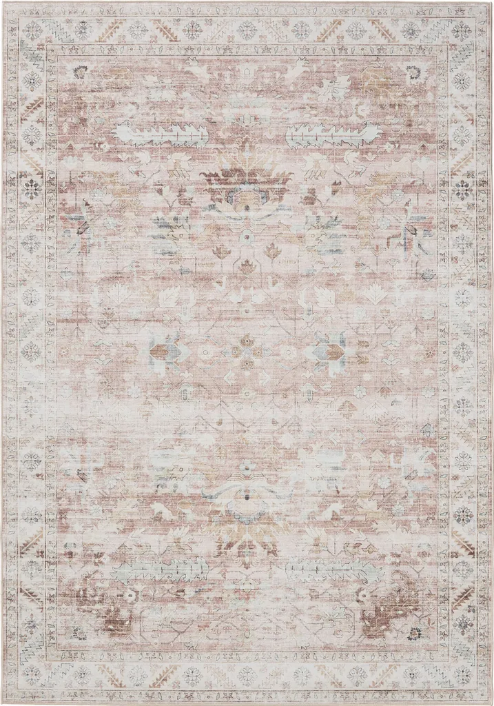 Tapis de chambre enfant rose lavable Interiyou Gent Rosa 140x200 cm doux
