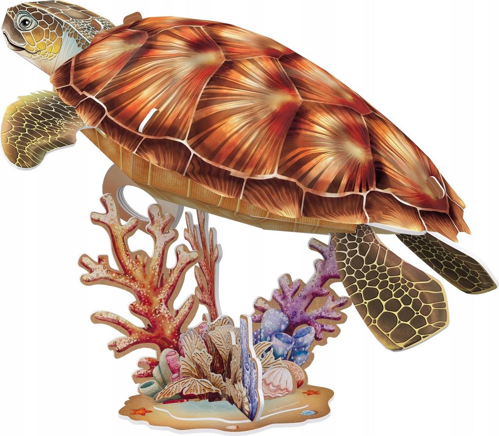 Kubisches Spasspuzzle 3D Meeresschildkröte 0809