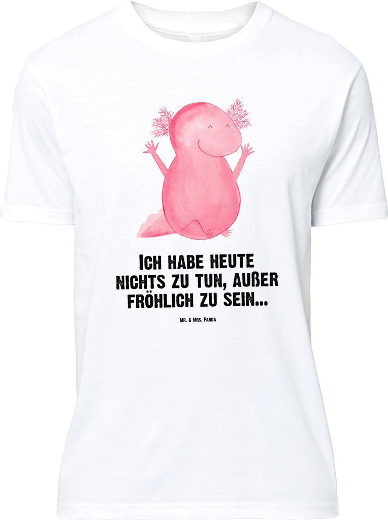 Mr. & Mrs. Panda Größe M T-Shirt Axolotl Hurra - Weiß - Produktbild 