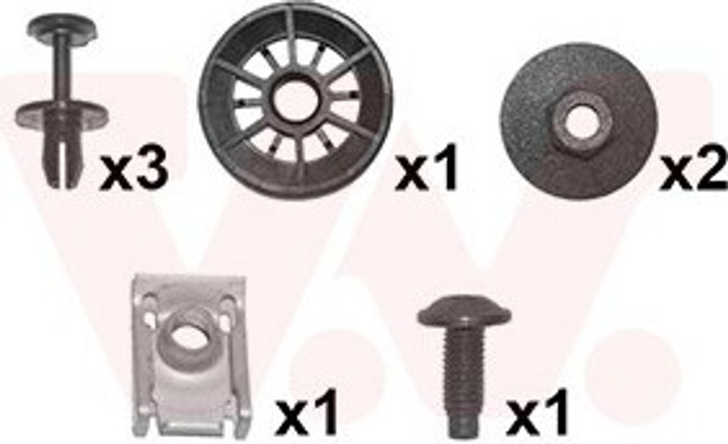 VAN WEZEL Montagesatz Kotflügel 4060796 Vorne Links Vorne Rechts passend für PEUGEOT 407 SW (6E)