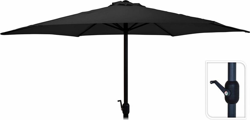 Sonnenschirm ø300cm Maximale Höhe 248cm Farbe: Anthrazitgrau