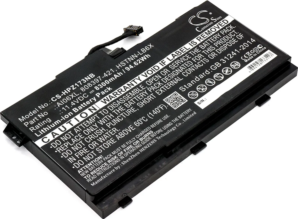 Batterie interne Li-ion pour HP ZBook 17 G3 T7V62ET grande capacité