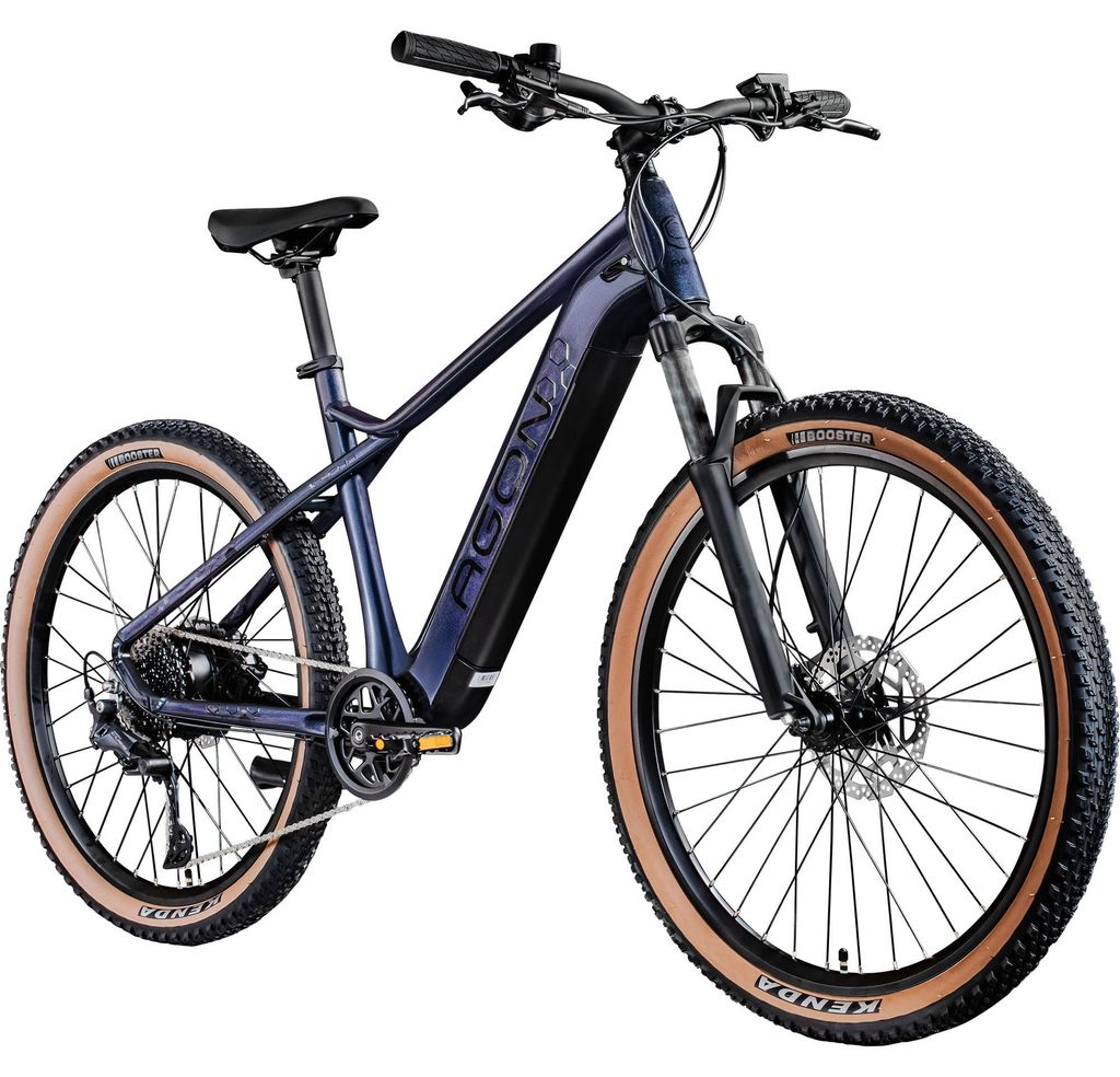 Agon Alpha E Bike Mountainbike Herren oder Damen 170 - 190 cm Pedelec 27,5 Zoll arctic fire black