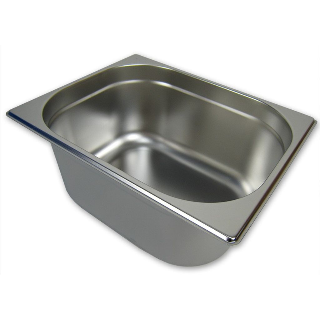 Saro - Contenitore Gastronorm 1/1 In Acciaio Inox, Profondità 100 Mm, 53x32.5x10 Cm, Capacità 14 Litri