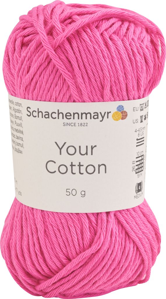Schachenmayr Your Baumwolle 00036 Pink Strickgarn Produktbild 