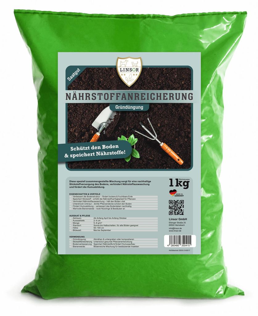 Gründüngung Nährstoffanreicherung 1 kg Produktbild 