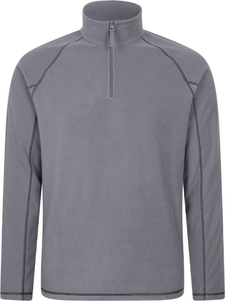 Mountain Warehouse - "Ashbourne II" Fleece-Oberteil mit halbem Reißverschluss für Herren MW1539 (L) (Holzkohle)