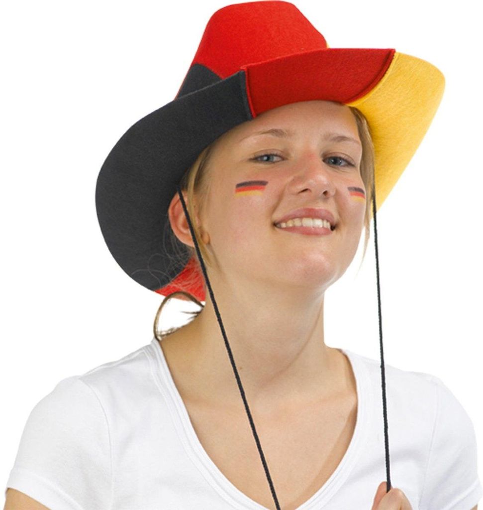 Amscan Cowboy hoed Duitsland - WK Voetbal Productafbeelding 