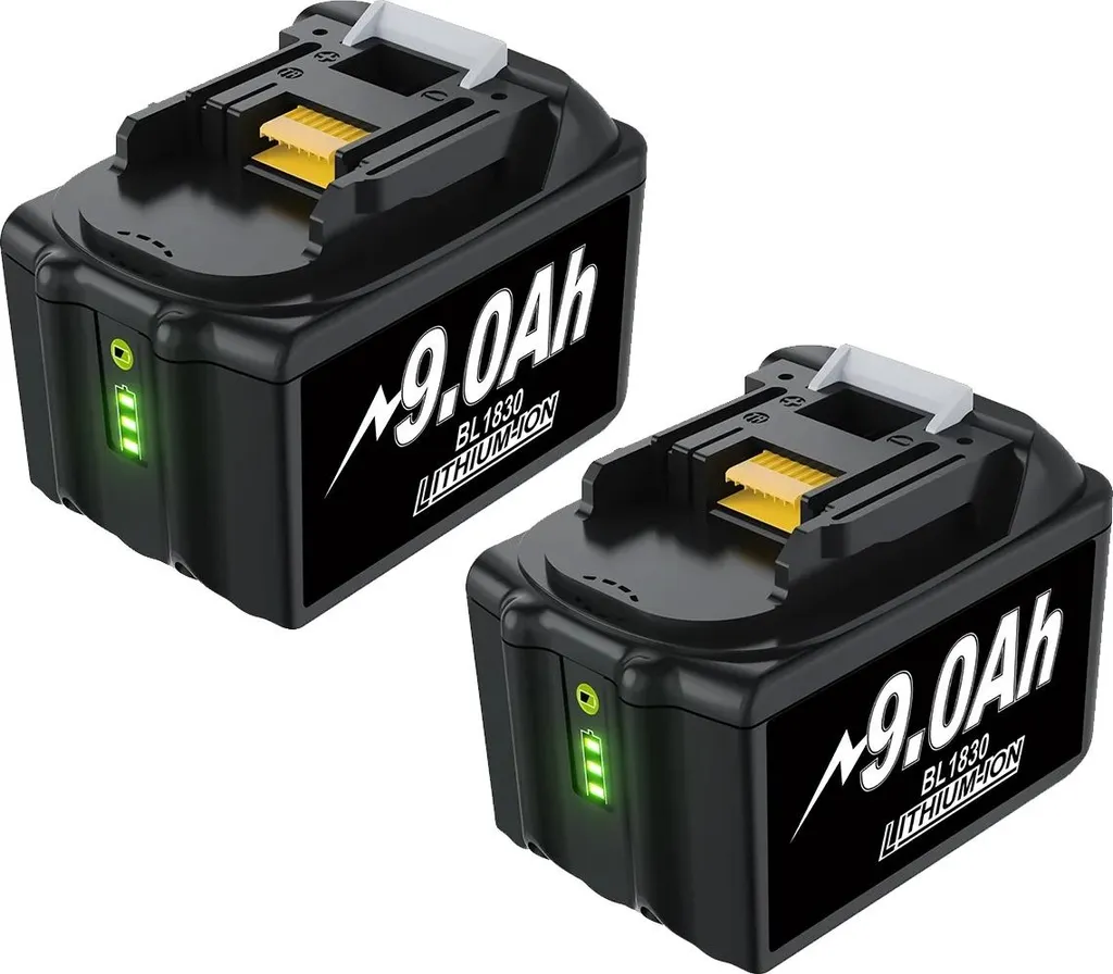 Offerta 2 Pezzi Batteria 18V 9.0Ah 9000mAh - Compatibilità Universale 18V