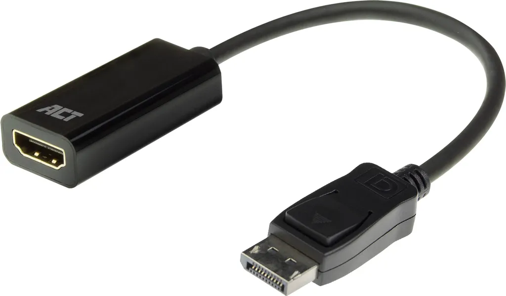 2 Pezzi Adattatore DisplayPort A HDMI 4K 30Hz – Convertitore DP Maschio A HDMI Femmina, Plug & Play, Audio Video Per PC A Monitor E TV