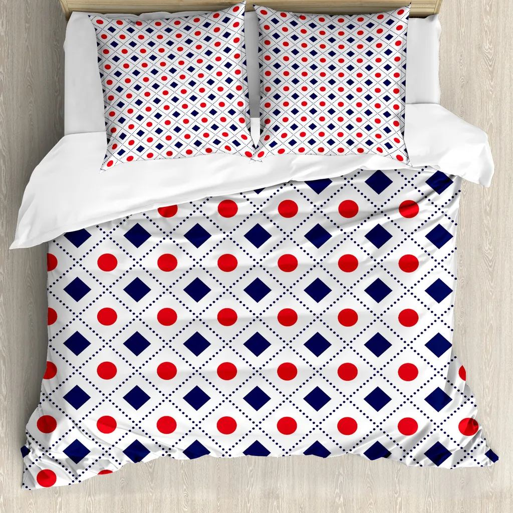 Restyling Letto: Copripiumino ABAKUHAUS Blu Rosso 155x220
