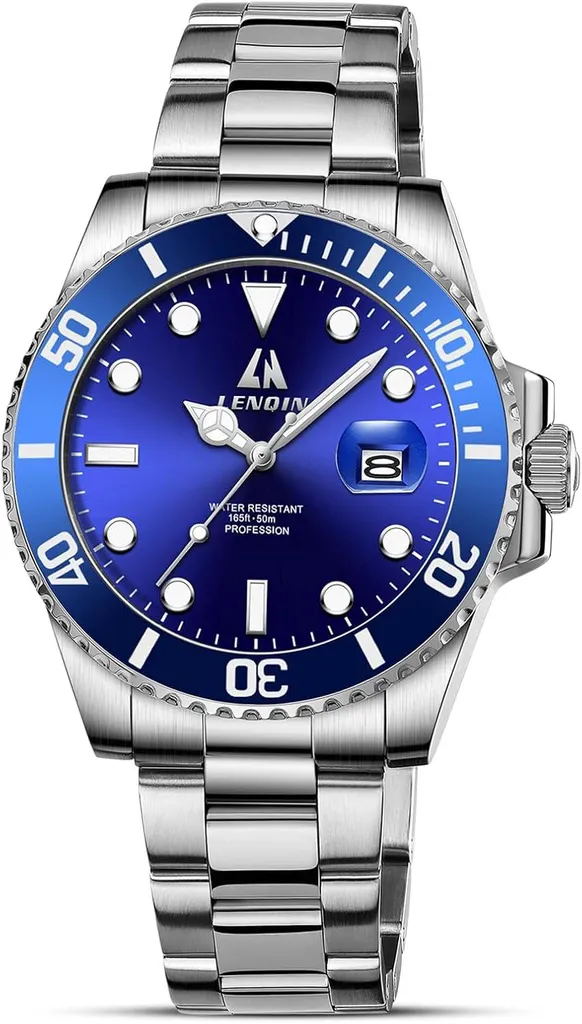Orologio Uomo Acciaio Inox Impermeabile 30M Bracciale Quarzo Analogico
