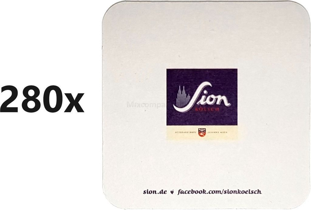Sion Kölsch Bierdeckel / Untersetzer - 280 Stück Produktbild 